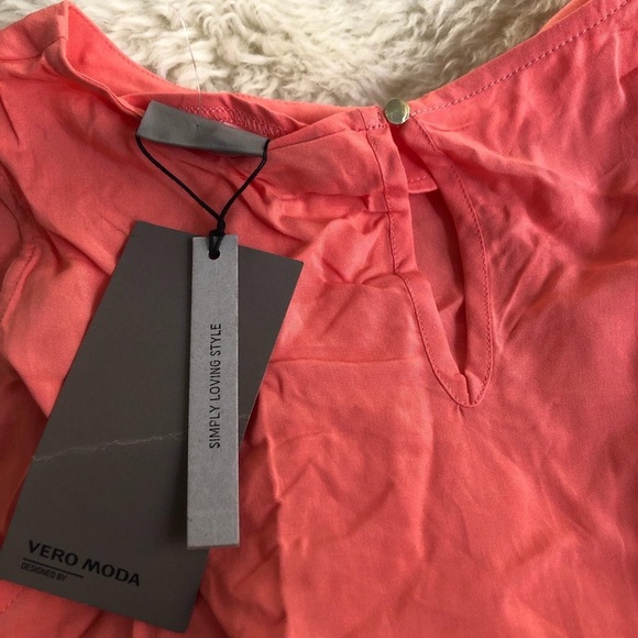NWT Vero Moda coral tank top - Picture 3 of 4